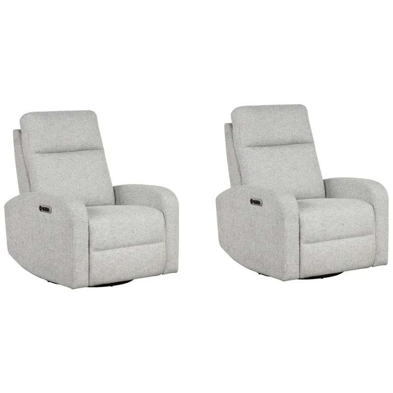 Thriller Natural Beauty Multi Power Swivel Glider Recliner Two Pack