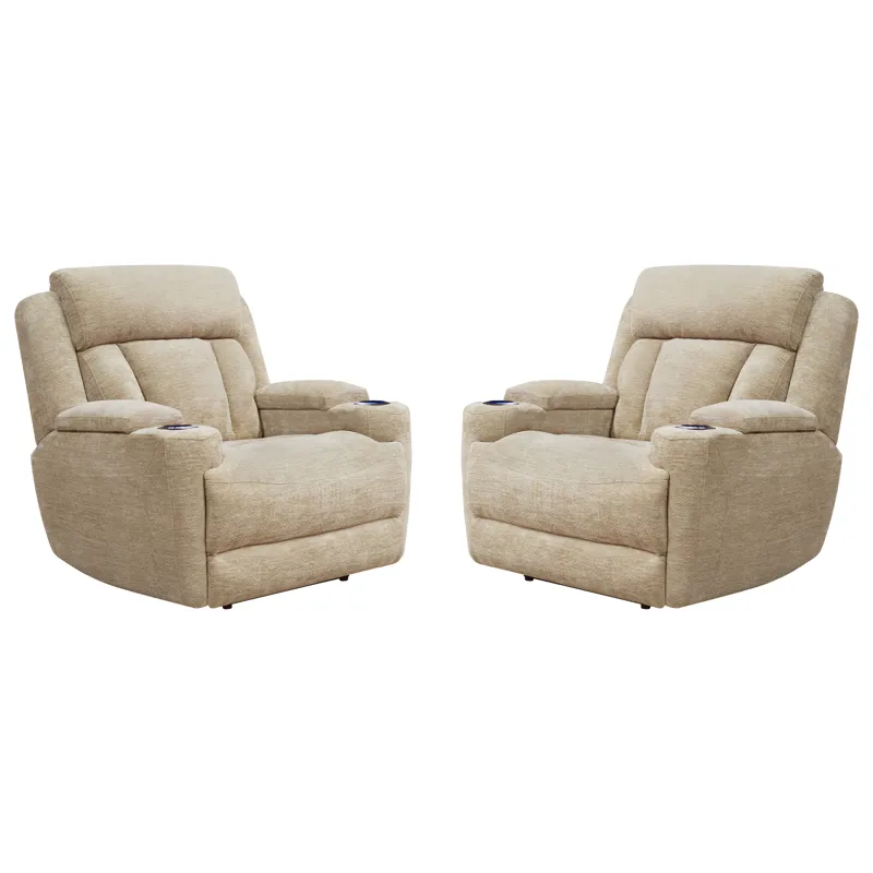 Dalton Lucky Fawn Power Recliner Two Pack