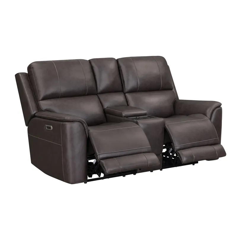Easton Steamboat Brown Zero Gravity Power Reclining Sofa and Loveseat