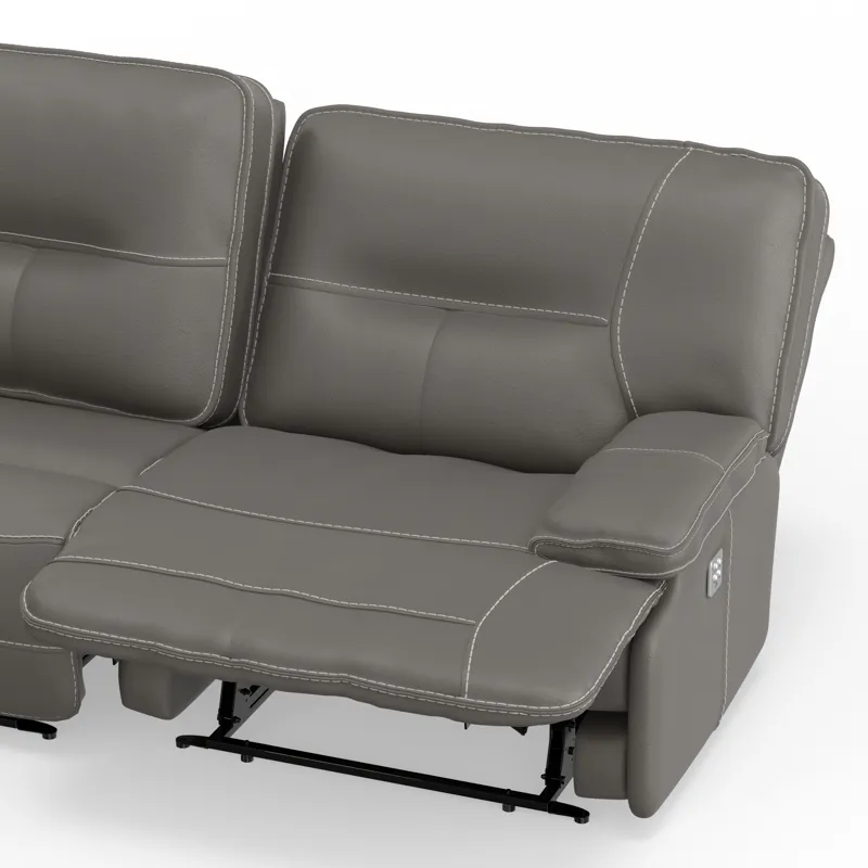 Spartacus Haze Power Right Arm Facing Recliner