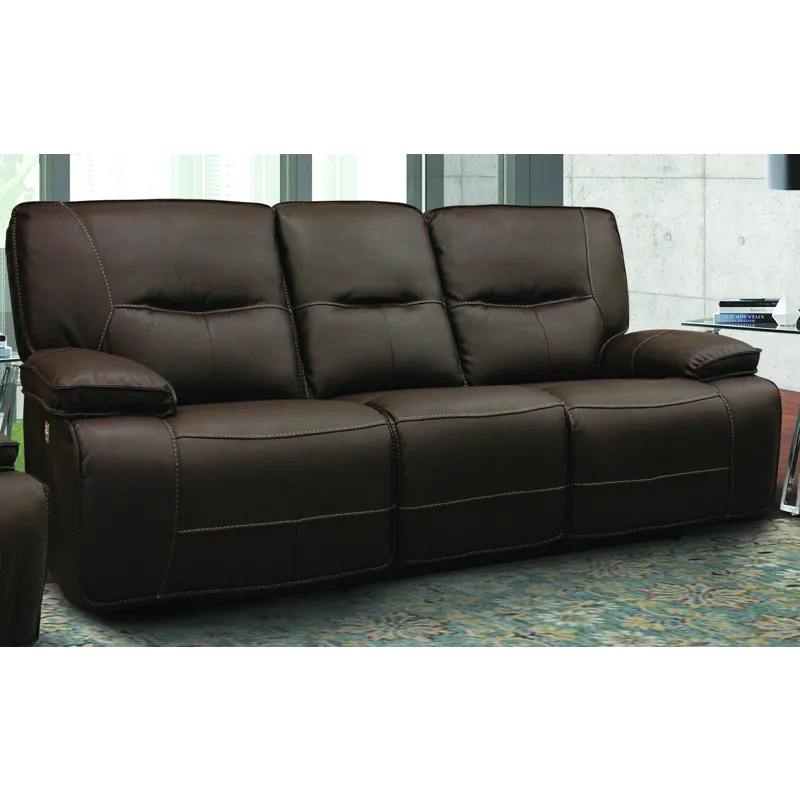 Spartacus Chocolate Power Reclining Sofa and Two Recliners