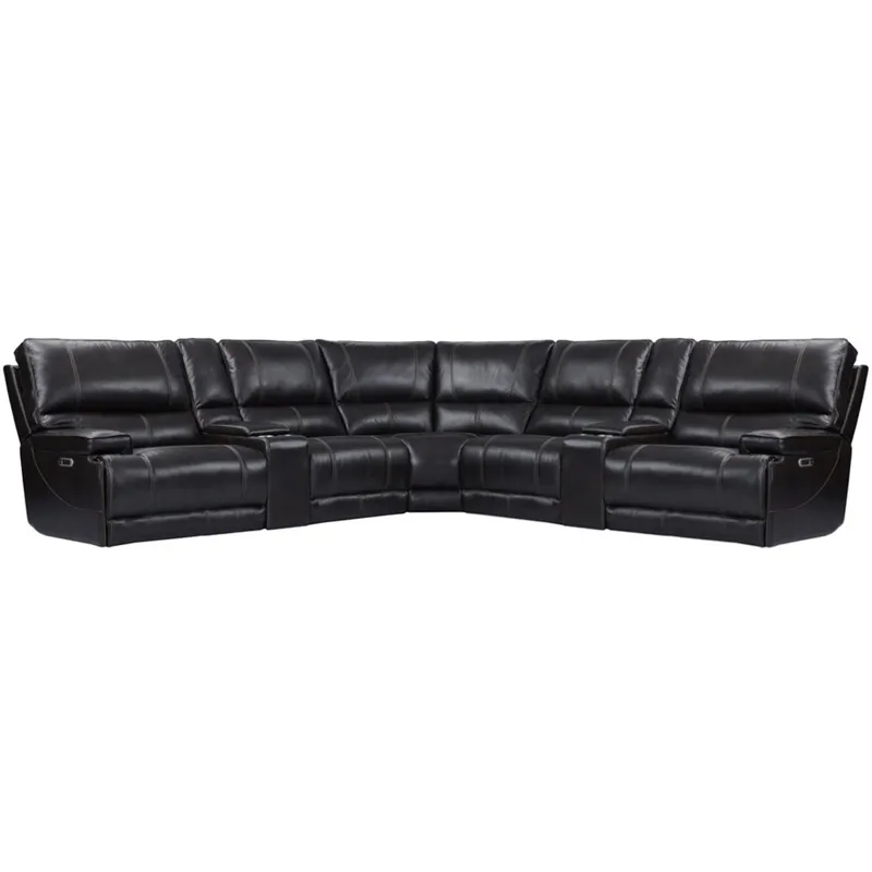 Whitman Verona Coffee - Powered By Freemotion 7 Piece Modular Power Reclining Sectional with Power A