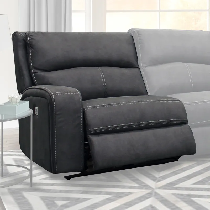 Polaris Slate Power Left Arm Facing Recliner