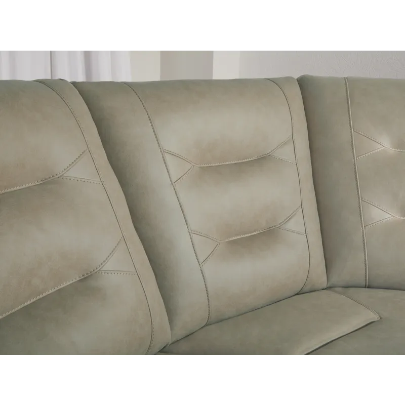 Caldwell Tahoe Fog 6 Piece Modular Power Reclining Sectional with Power Adjustable Headrests