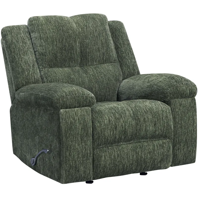 Bronco Plush Forest Manual Rocker Recliner Two Pack