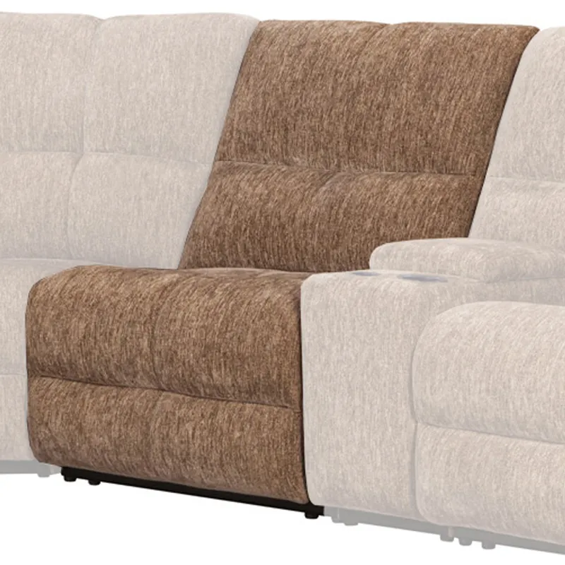 Bronco Plush Tobacco Manual Armless Recliner
