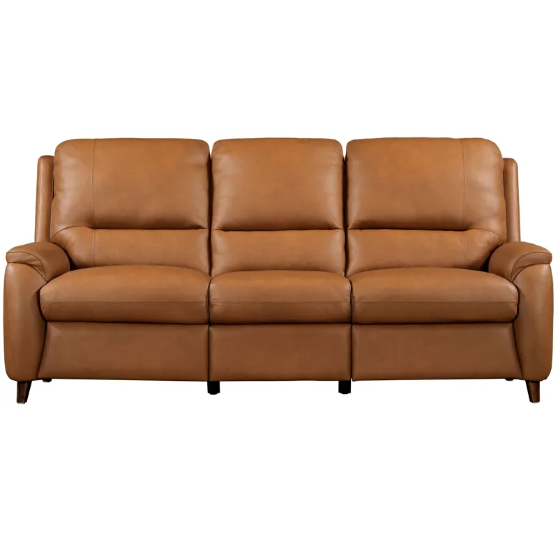 Austin Caramel Cream Power Reclining Sofa and Loveseat