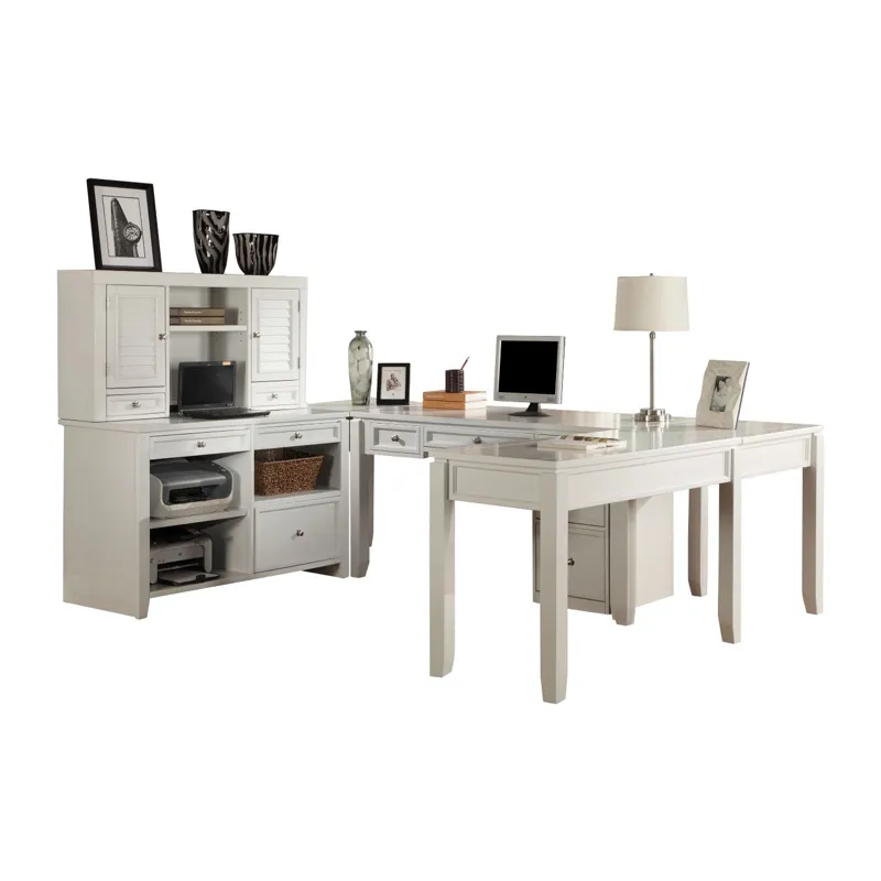 Boca U Shape Desk with Credenza File and Hutch