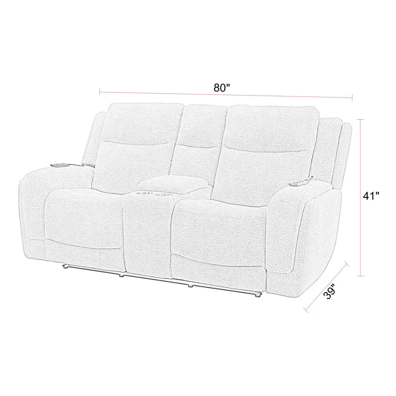 Penfield Frappe Power Reclining Sofa Loveseat and Recliner