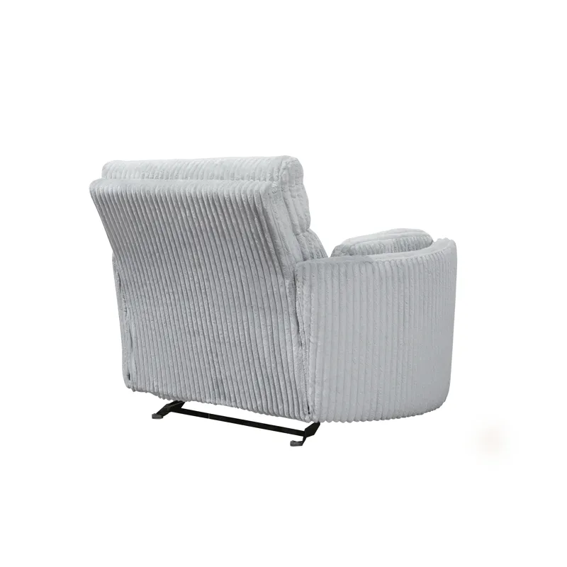 Radius Xl Mega Grey Extra Wide Power Glider Recliner Two Pack
