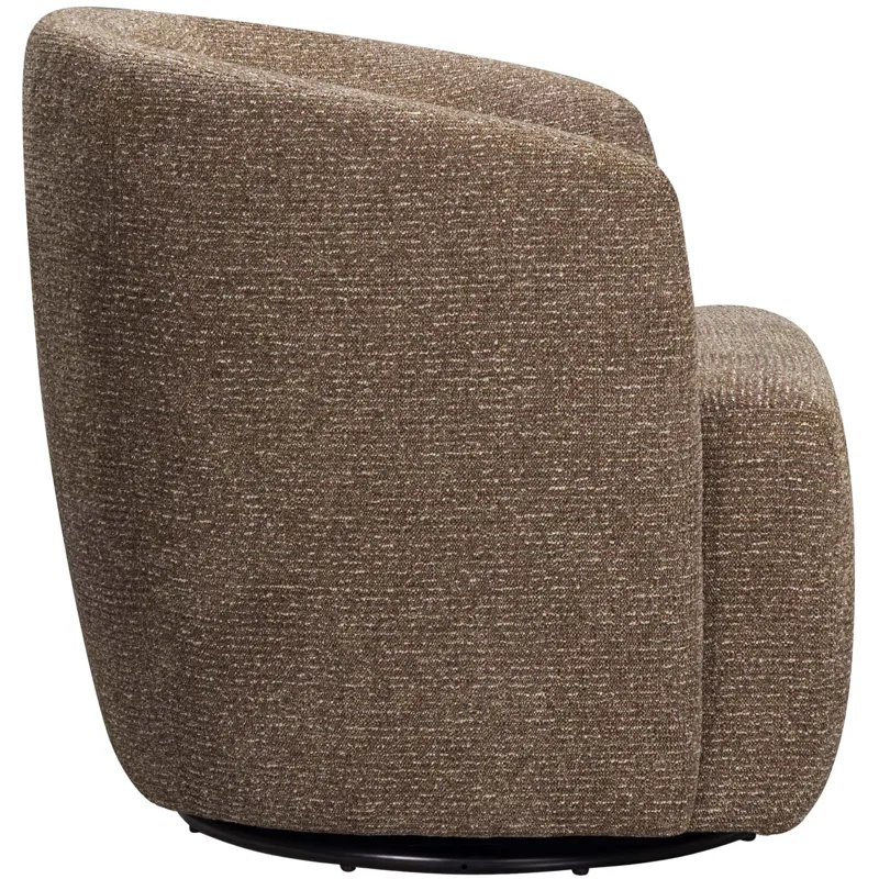 Mingle Thatch Brown Swivel Glider Accent Chair Two Pack