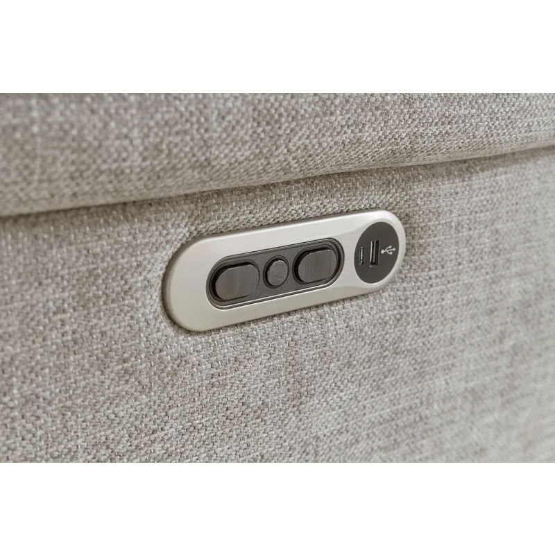 Richland Bristol Grey Power Reclining Sofa