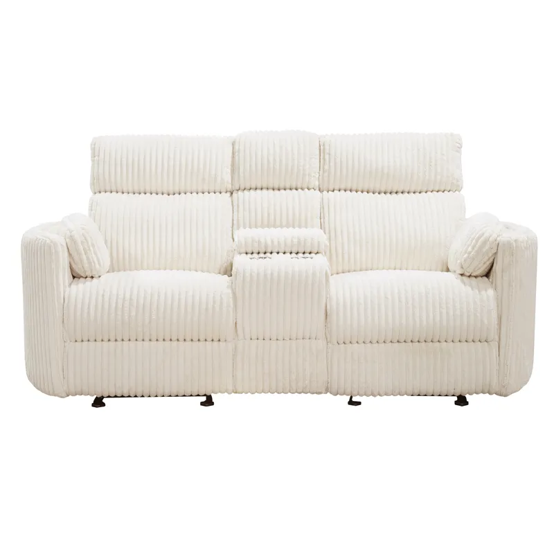 Radius Mega Ivory Power Reclining Sofa Loveseat and Recliner
