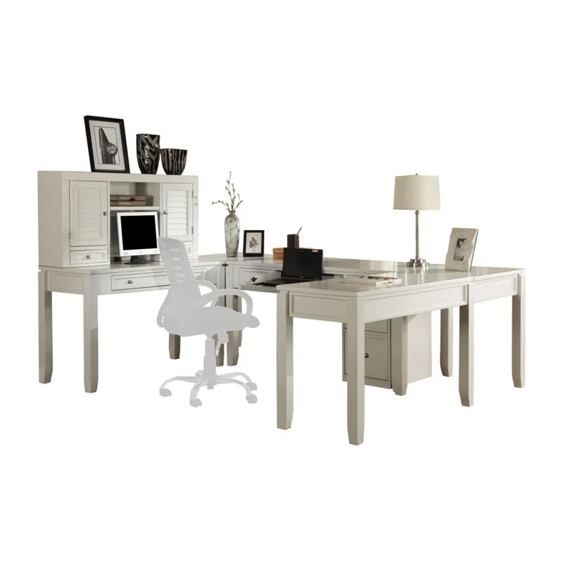 Boca U Shape Desk with Hutch and File