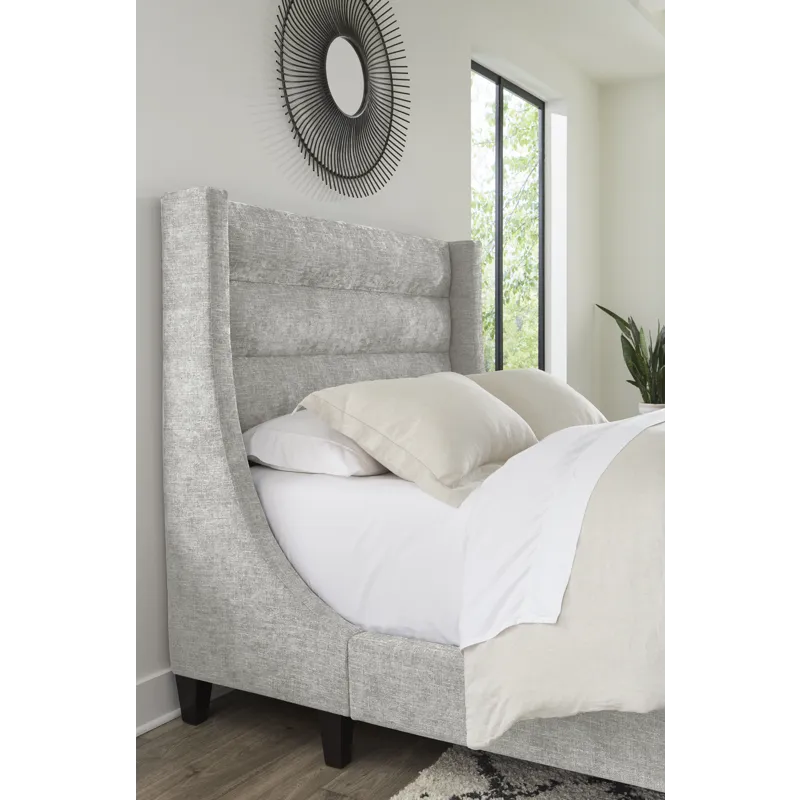 Jacob Luxe Light Grey Queen Headboard
