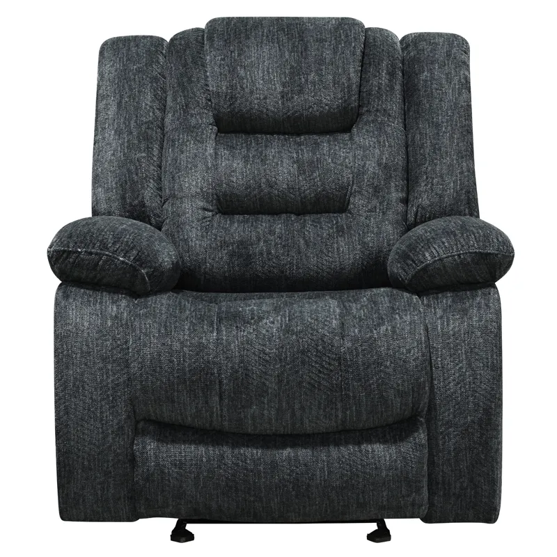Bolton Misty Storm Manual Reclining Sofa Loveseat and Recliner