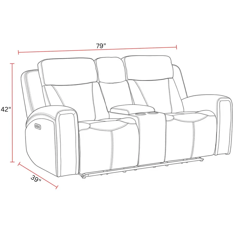 Maveric Bette Lapis Zero Gravity Power Reclining Sofa Loveseat and Recliner