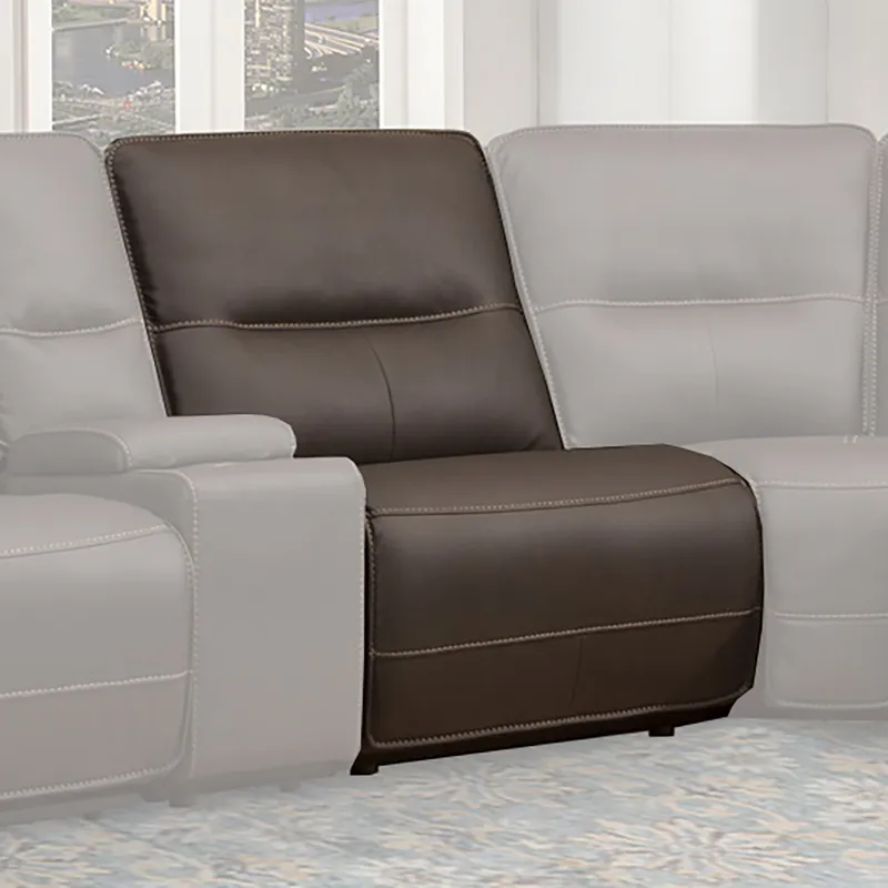 Spartacus Chocolate Armless Chair