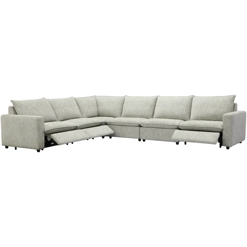 Jocelyn Birchbrook Harbor 6 Piece Modular Power Reclining Sectional