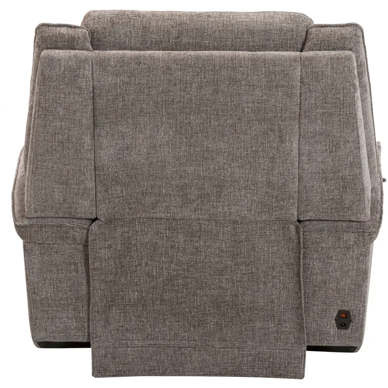 Colton Branson Tweed Power Zero Gravity Sofa and 2 Recliners with Immersive Audio