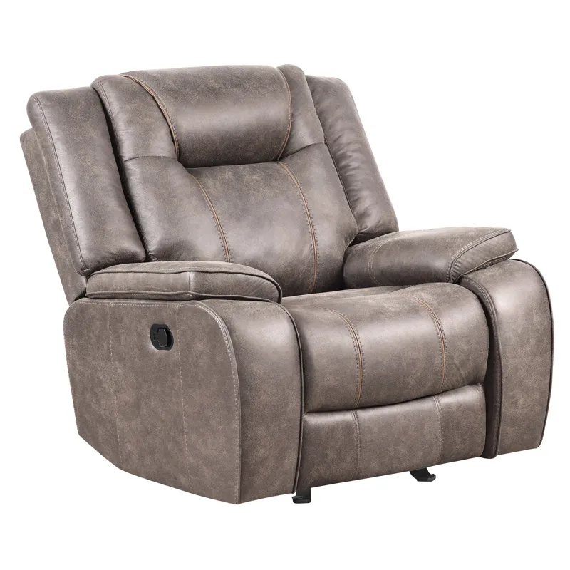 Blake Desert Taupe Manual Reclining Sofa Loveseat and Recliner