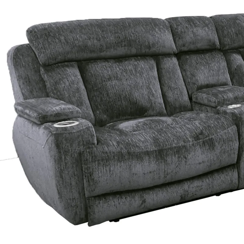 Dalton Lucky Charcoal Left Arm Facing Recliner