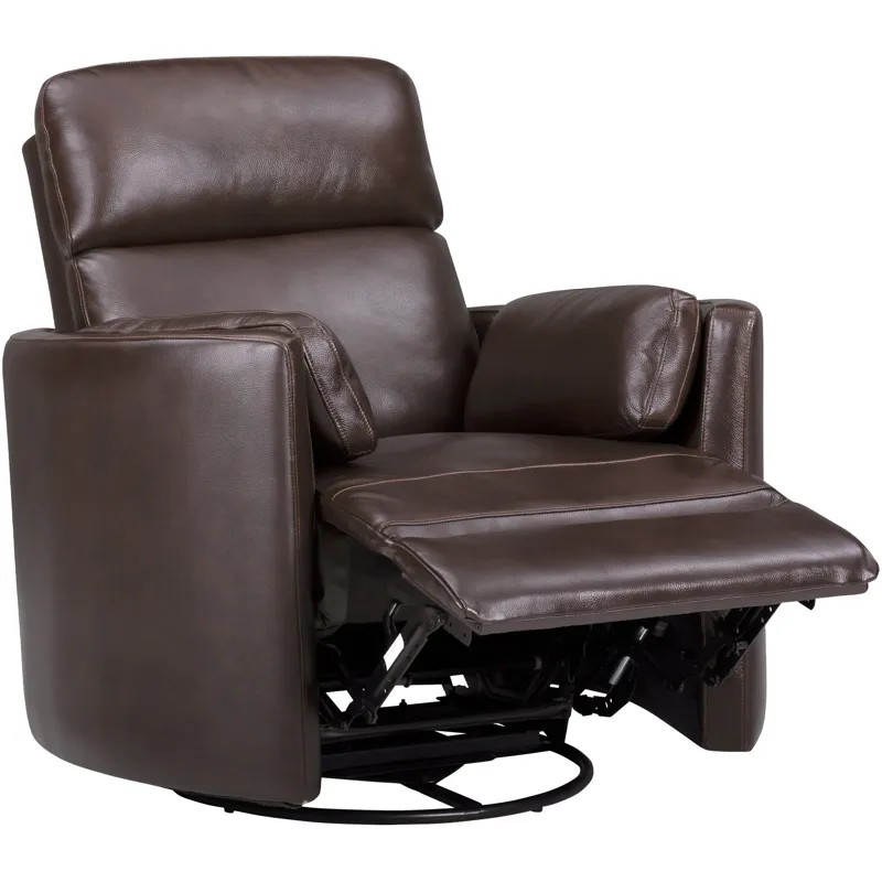 Radius Hickory Brown Manual Swivel Glider Recliner Two Pack