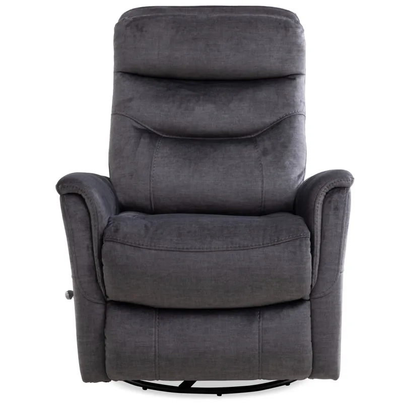 Gemini Capri Charcoal Swivel Glider Recliner Two Pack