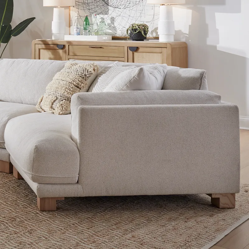 Escape Mirage Mist Right Arm Facing Bumper Chaise