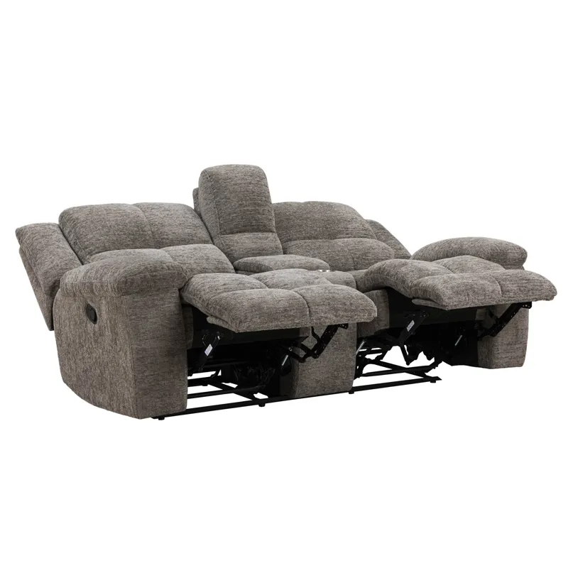 Buster Cabot Stone Manual Reclining Sofa and Loveseat