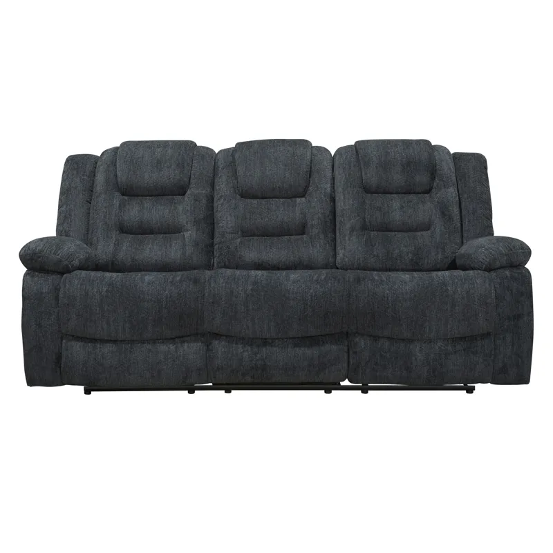Bolton Misty Storm Manual Reclining Sofa Loveseat and Recliner