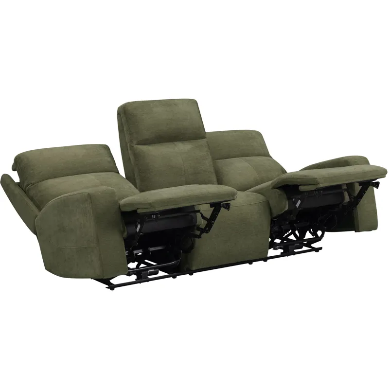 Traxton Jasper Moss Power Zero Gravity Sofa Loveseat and Recliner