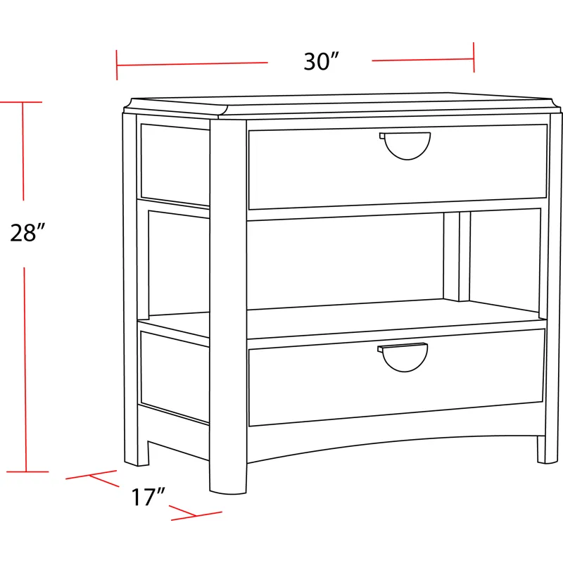 Escape Bedroom Queen Panel Bed 2 Nightstands and Dresser with Mirror
