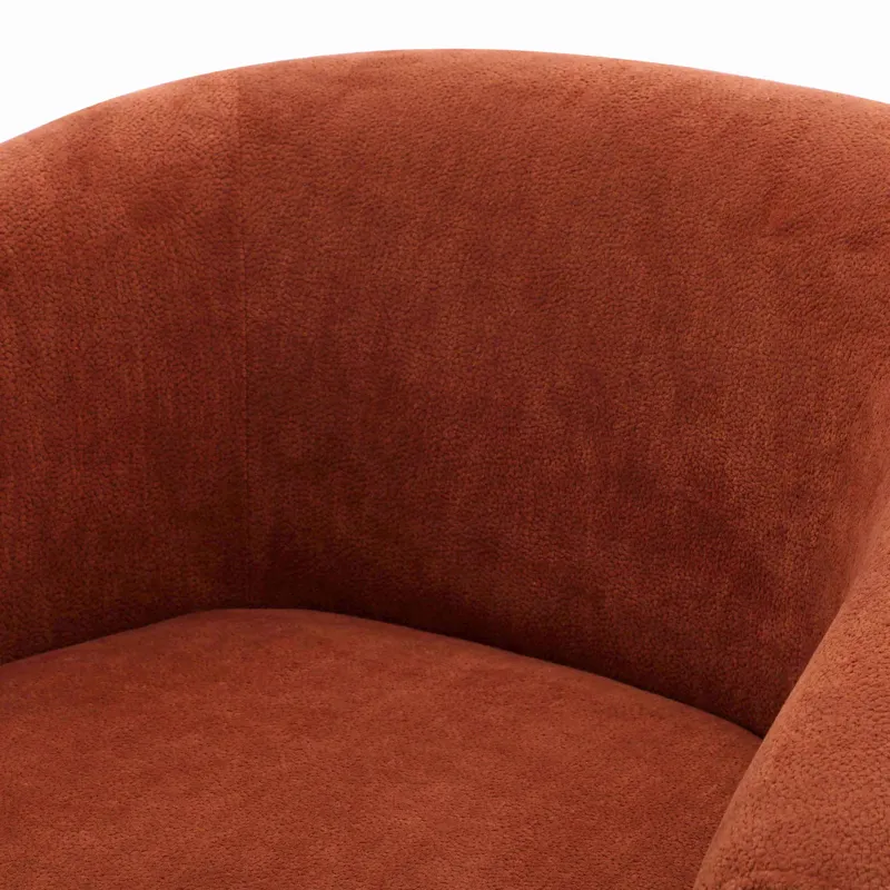 Finley Island Rust Swivel Accent Chair Two Pack