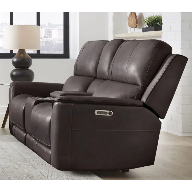 Easton Steamboat Brown Zero Gravity Power Reclining Sofa and Loveseat