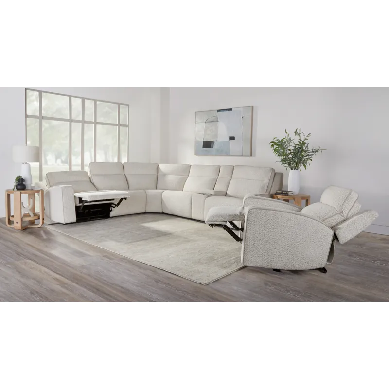Lancaster Fluffy River Rock Power Right Arm Facing Zero Gravity Recliner P2