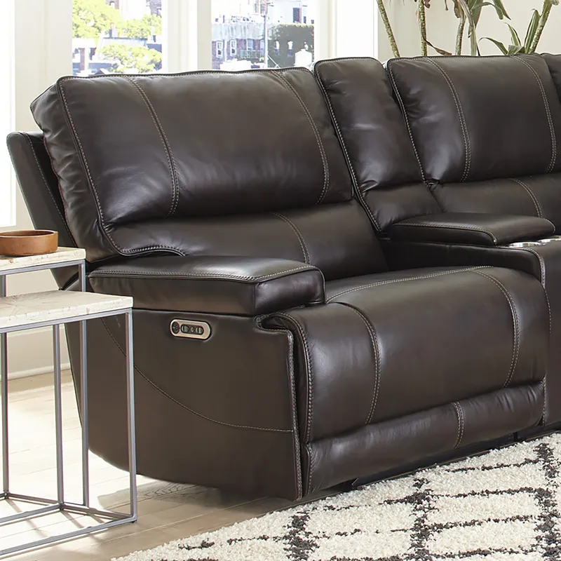 Whitman Verona Coffee - Powered By Freemotion Power Cordless Left Arm Facing Recliner
