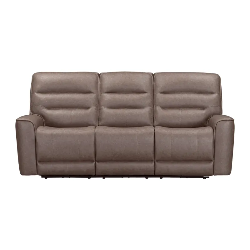 Lawson Sydney Brunette Zero Gravity Triple Power Reclining Sofa with Drop Down Table P2