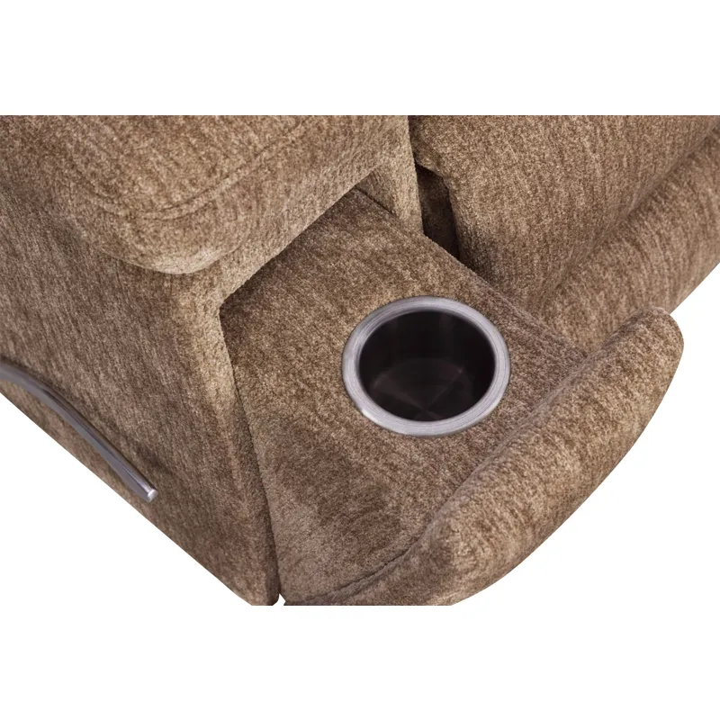 Bronco Plush Tobacco Manual Rocker Recliner