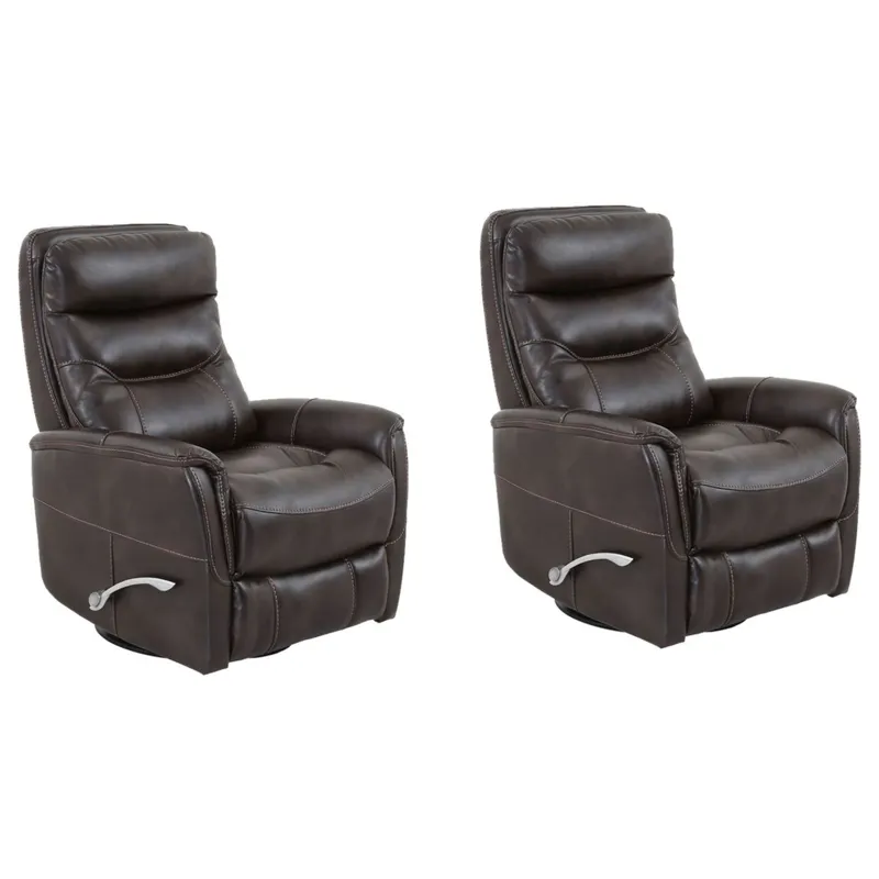 Gemini Truffle Swivel Glider Recliner Two Pack