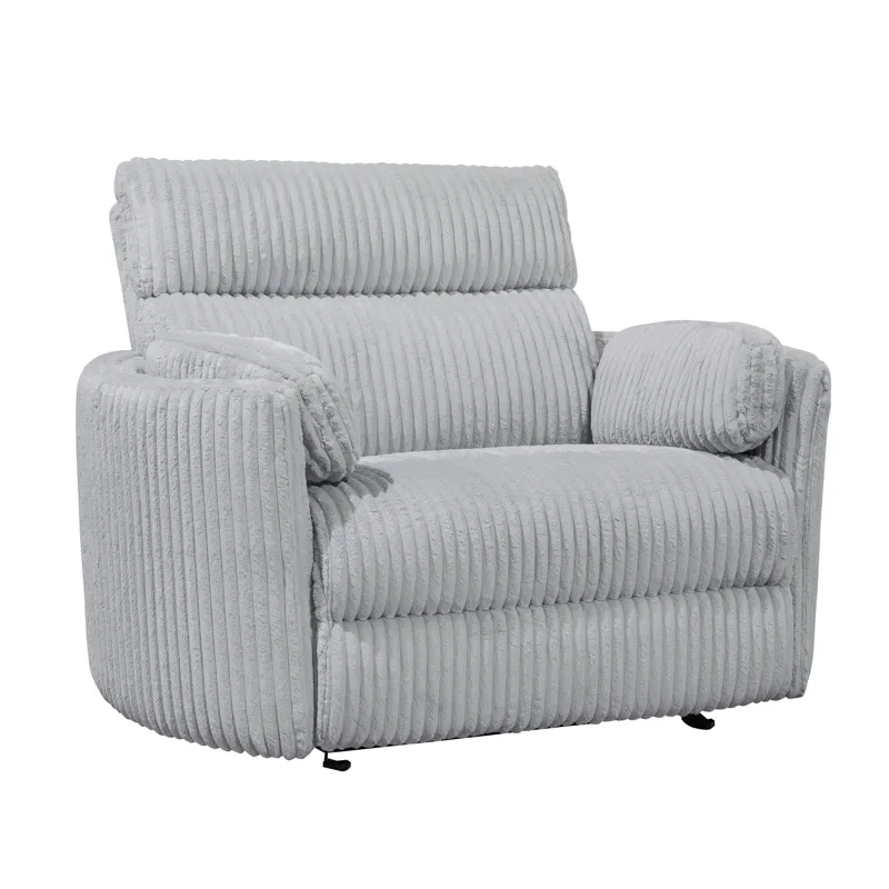 Radius Xl Mega Grey Extra Wide Power Glider Recliner Two Pack