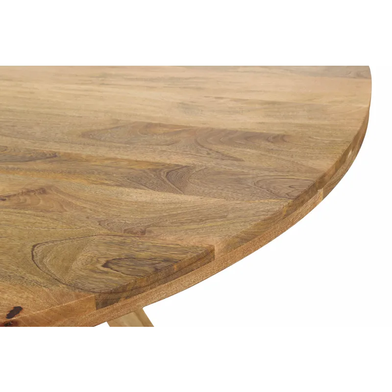 Crossings Downtown Dining 60 Inch Round Dining Table With 4 Upholstered Chairs