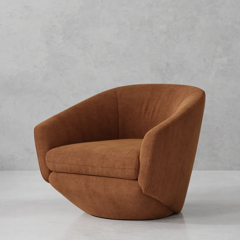 The Twist Elise Rust Swivel Chair