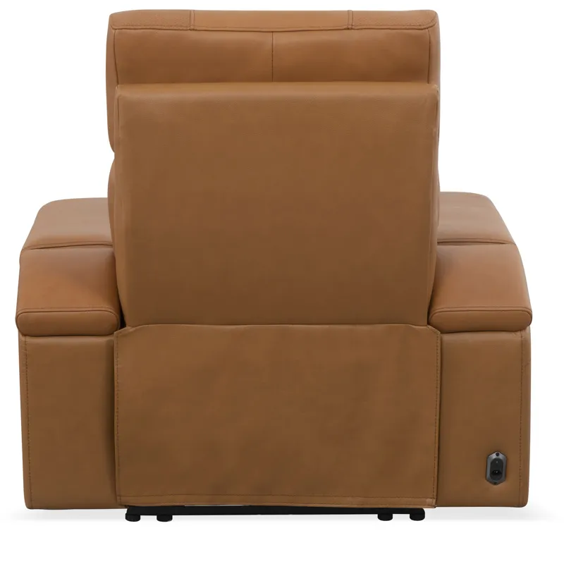 Phoenix Autumn Caramel Zero Gravity Power 3 Seat Home Theater Seating with Immersive Audio P3