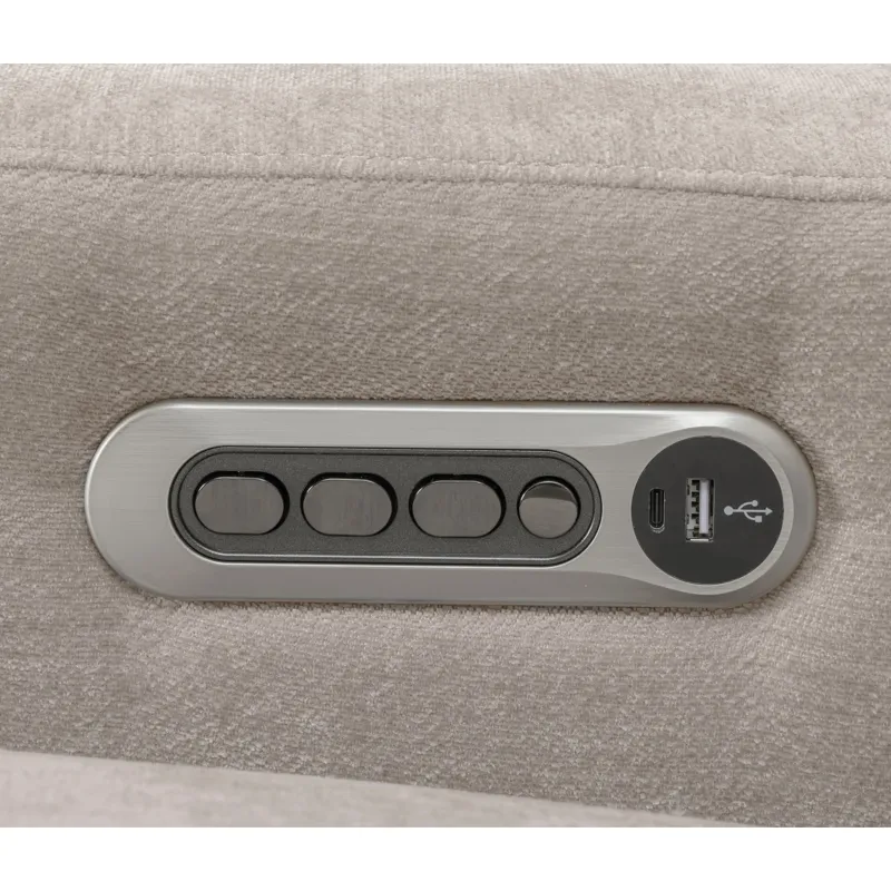 Traxton Jasper Taupe Power Zero Gravity Recliner P3
