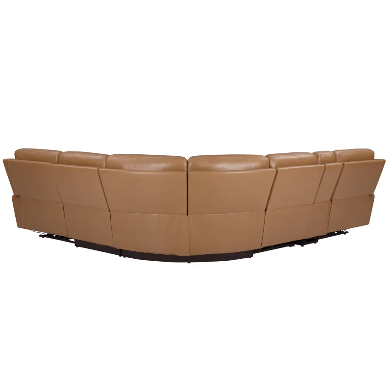Hancock Apple Cider 6 Piece Zero Gravity Power Reclining Sectional with Power Adjustable Headrests