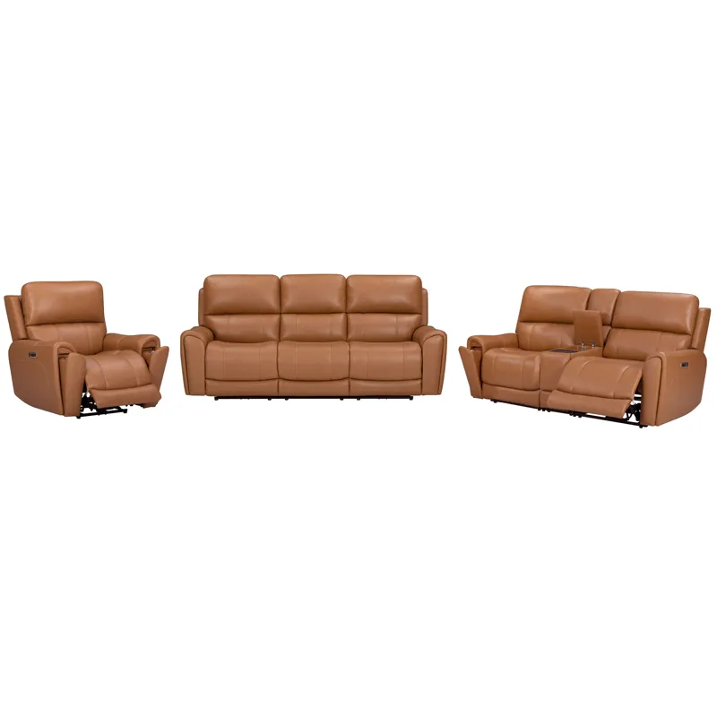Hancock Apple Cider Zero Gravity Power Reclining Sofa Loveseat and Recliner