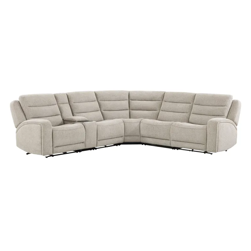 Felix Mari Fawn 6 Piece Zero Gravity Power Reclining Sectional