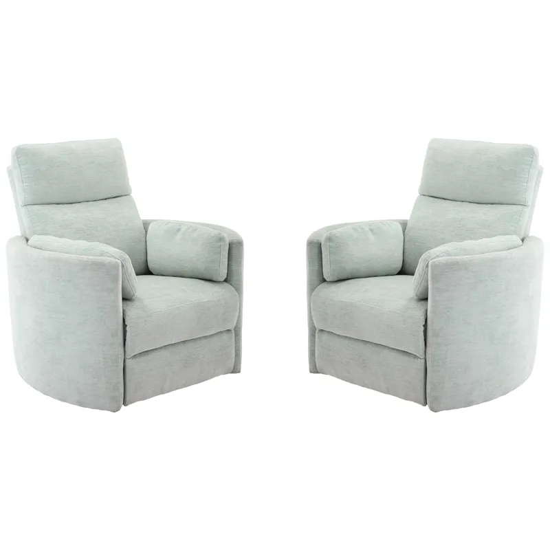 Radius Windstream Power Swivel Glider Recliner Two Pack
