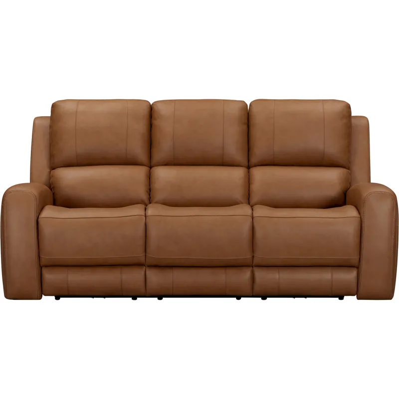 Belmont Lyric Caramel Zero Gravity Power Reclining Sofa Loveseat and Recliner